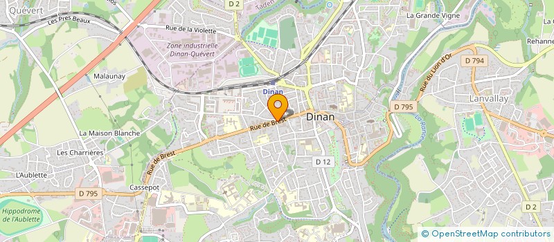 localisation de l'entreprise LE MIROIR à DINAN
