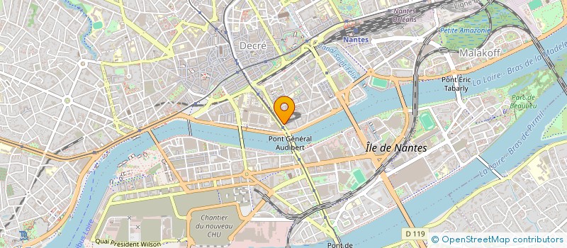 localisation de l'entreprise LE MIROIR D'EAU  NANTES