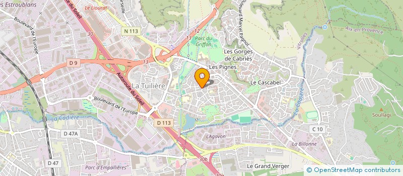 localisation de l'entreprise LE MIROIR D'OR à VITROLLES