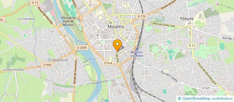localisation de l'entreprise LE MIROIR DE MATHILDE M.  MOULINS
