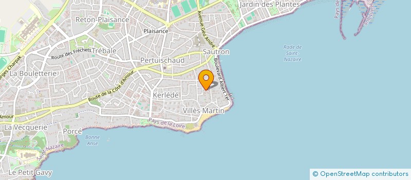 localisation de l'entreprise LE MIROIR DES DIFFERENCES  SAINT-NAZAIRE