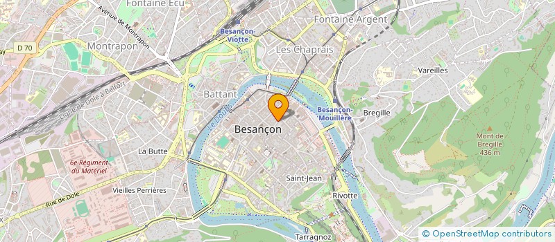 localisation de l'entreprise LE MIROIR MORAND à BESANCON