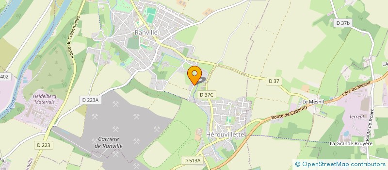 localisation de l'entreprise LE MIROIR NORMAND à RANVILLE