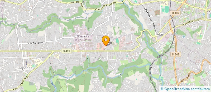 localisation de l'entreprise LE MIROLDA  CRAPONNE