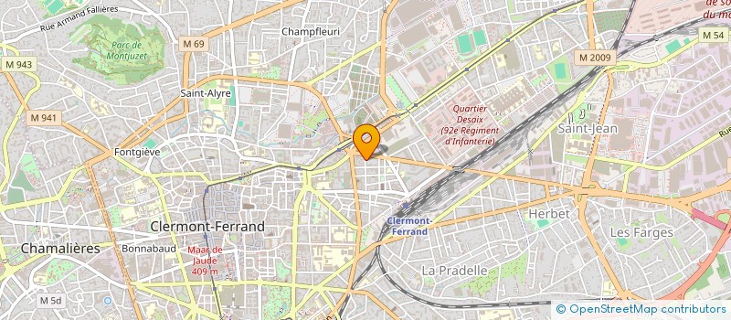 localisation de l'entreprise LE MISSERGHIN  CLERMONT-FERRAND