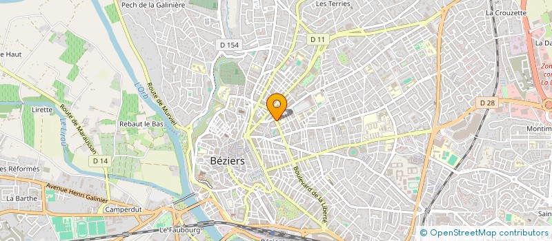 localisation de l'entreprise LE MISTRAL  BEZIERS