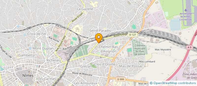 localisation de l'entreprise LE MISTRAL  NIMES