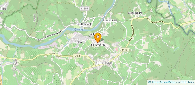 localisation de l'entreprise LE MISTRAL  ENTRECHAUX