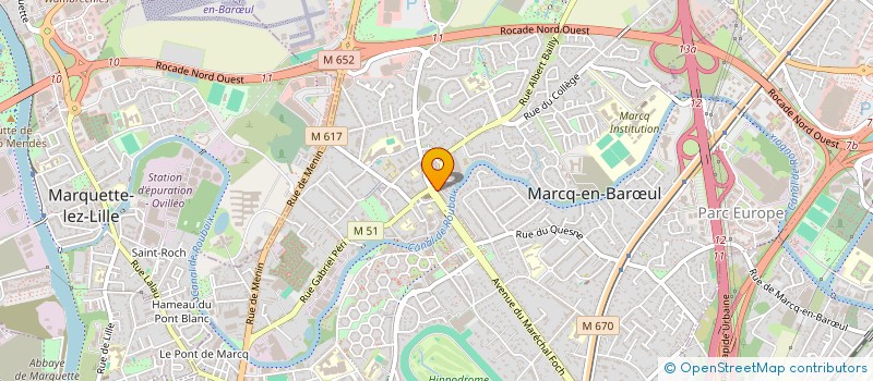 localisation de l'entreprise LE MISTRAL à MARCQ-EN-BAROEUL