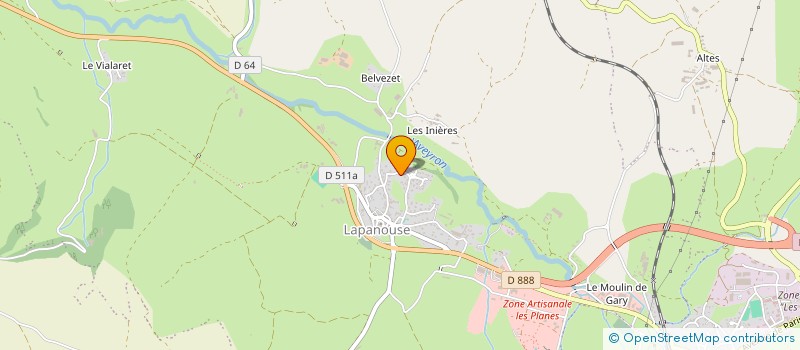 localisation de l'entreprise LE MISTRAL  SEVERAC D'AVEYRON