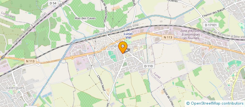 localisation de l'entreprise LE MISTRAL  LUNEL-VIEL