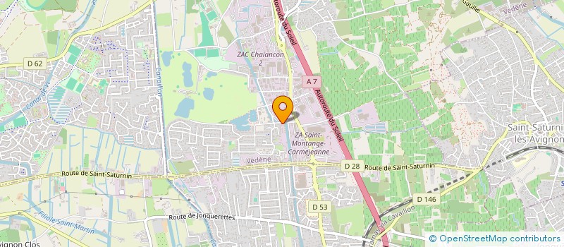 localisation de l'entreprise LE MISTRAL GAGNANT  VEDENE