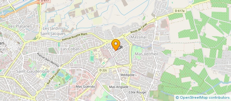 localisation de l'entreprise LE MISTRAL PROVENCAL  PERPIGNAN