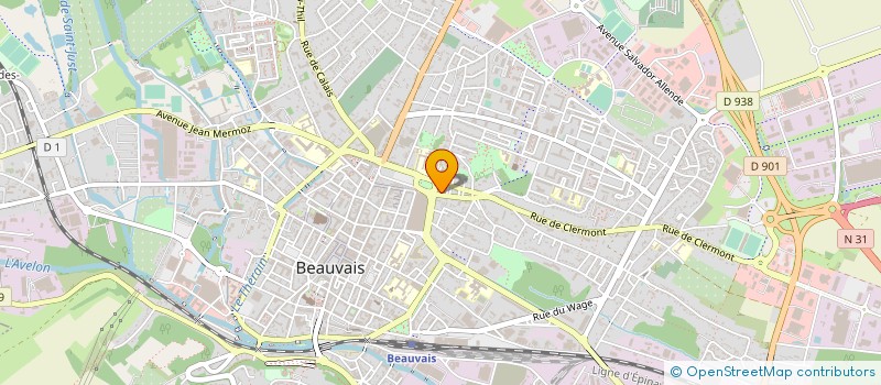 localisation de l'entreprise LE MIX'BAR  BEAUVAIS