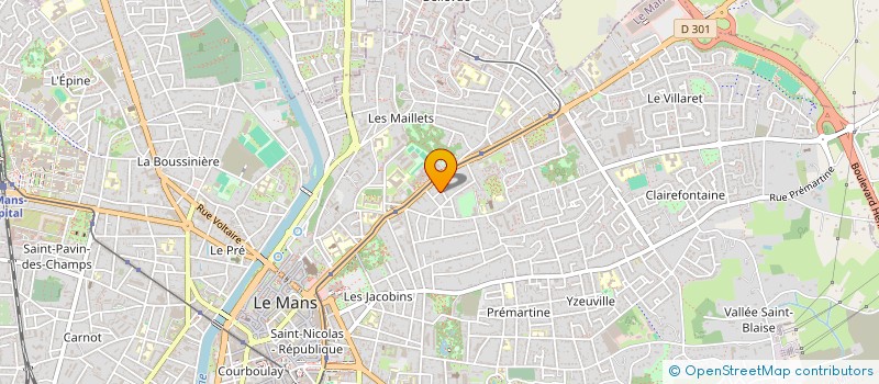 localisation de l'entreprise LE MOAL PEINTURE  LE MANS