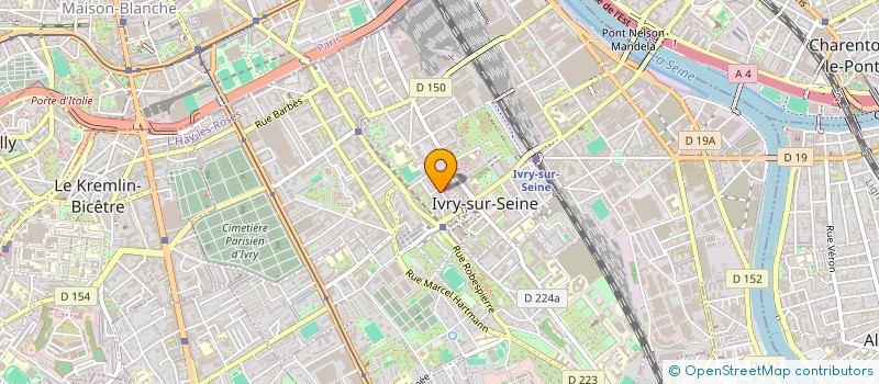 localisation de l'entreprise LE MODE SENSIBLE à IVRY-SUR-SEINE