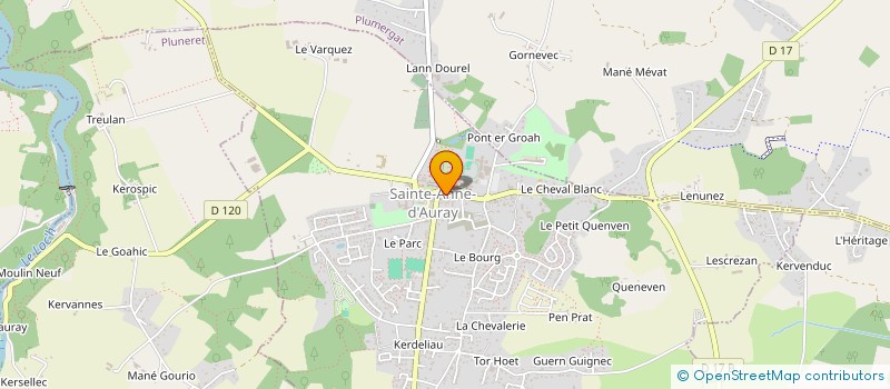 localisation de l'entreprise LE MODERNE  SAINTE-ANNE-D'AURAY