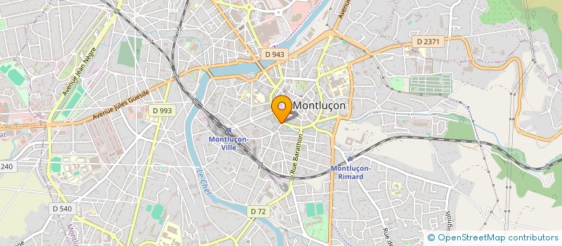 localisation de l'entreprise LE MODERNE à MONTLUCON