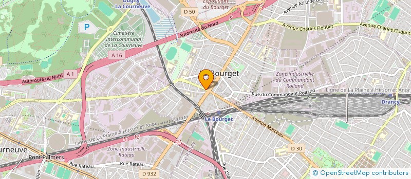 localisation de l'entreprise LE MODERNE à LE BOURGET