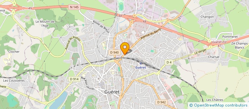 localisation de l'entreprise LE MODJO à GUERET