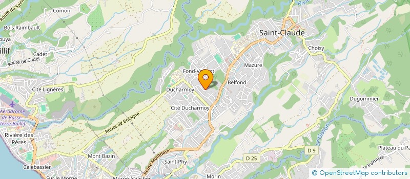 localisation de l'entreprise LE MOELLEUX SIGNATURE  SAINT-CLAUDE