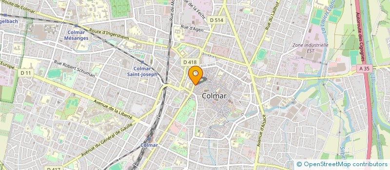 localisation de l'entreprise LE MOGAD'OR  COLMAR
