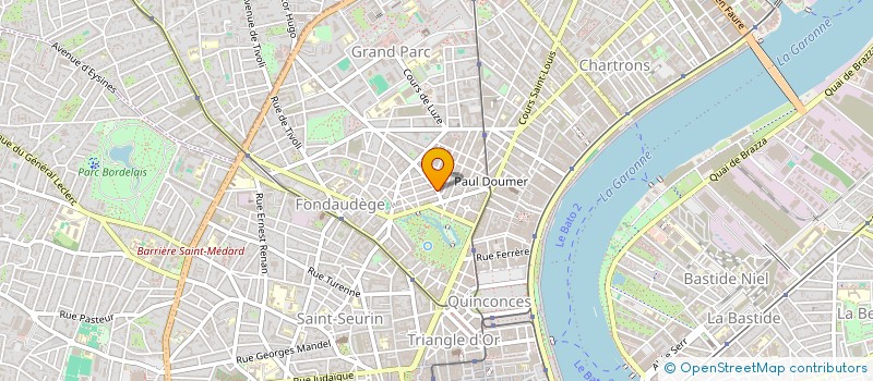 localisation de l'entreprise LE MOIGNE - PRUNIERES  BORDEAUX