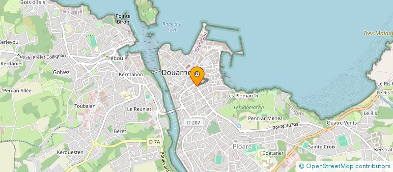 localisation de l'entreprise LE MOING à DOUARNENEZ