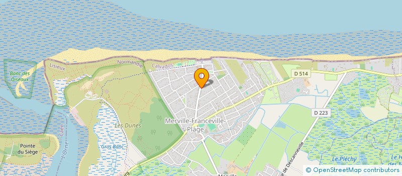 localisation de l'entreprise LE MOING INCENDIE à MERVILLE-FRANCEVILLE-PLAGE