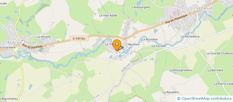 localisation de l'entreprise LE MOIS D'ETE  AZAY-SUR-THOUET