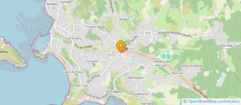 localisation de l'entreprise LE MOLENE à TREBEURDEN