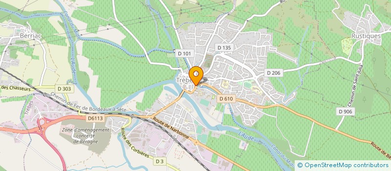 localisation de l'entreprise LE MOLIERE  TREBES