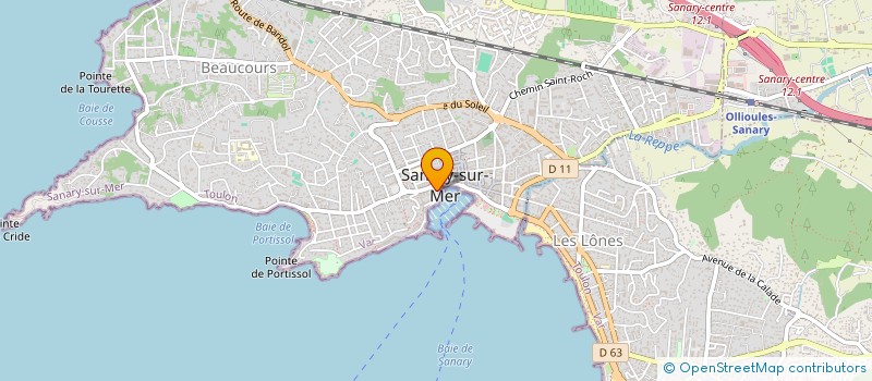 localisation de l'entreprise LE MOLOTOV à SANARY-SUR-MER