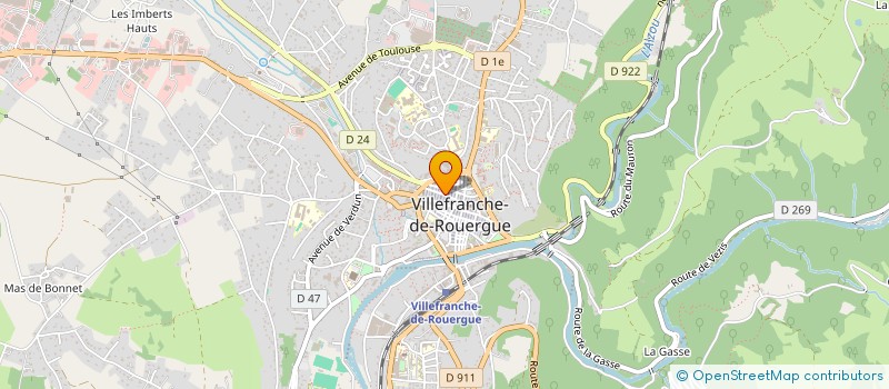 localisation de l'entreprise LE MONASTIR  VILLEFRANCHE-DE-ROUERGUE