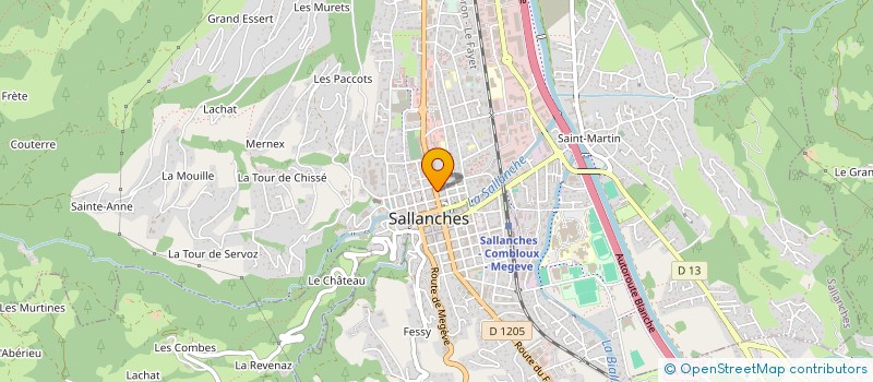 localisation de l'entreprise LE MOND'ART BOIS à SALLANCHES