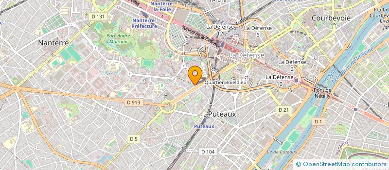 localisation de l'entreprise LE MONDE A PARIS à COURBEVOIE