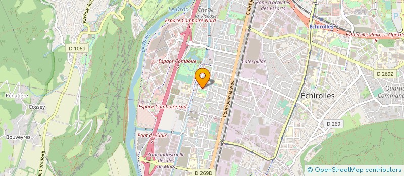 localisation de l'entreprise LE MONDE ARTISTIQUE DE NOS CITES  ECHIROLLES