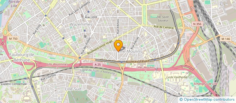 localisation de l'entreprise LE MONDE ASSURANCES à LILLE