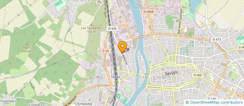 localisation de l'entreprise LE MONDE AU BOUT DES DOIGTS  SENS