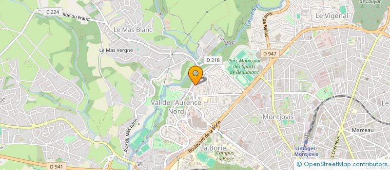 localisation de l'entreprise LE MONDE DE BOIS DE POPOV à LIMOGES