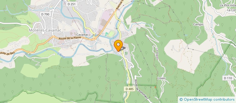 localisation de l'entreprise LE MONDE DE J.A.D.E (JEU ANIMATION DEVELOPPEMENT ENVIRONNEMENT)  MONTDARDIER