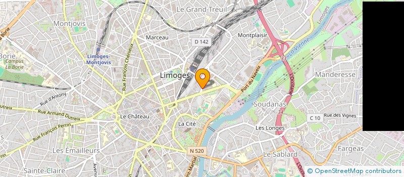 localisation de l'entreprise LE MONDE DE L'ENFANT à LIMOGES