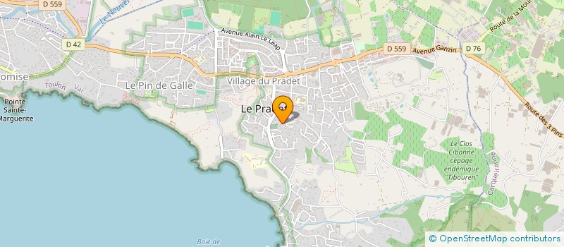 localisation de l'entreprise LE MONDE DE L'ESPOIR  LE PRADET