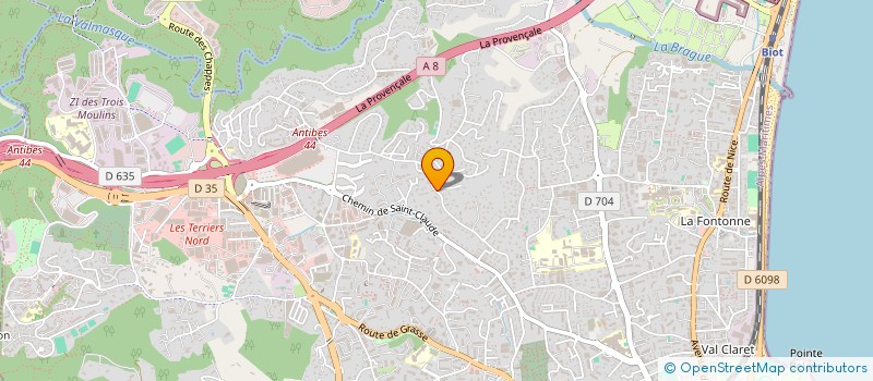 localisation de l'entreprise LE MONDE DE L'ETOILE à ANTIBES