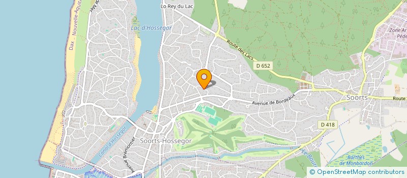 localisation de l'entreprise LE MONDE DE L IMMOBILIER  SOORTS-HOSSEGOR