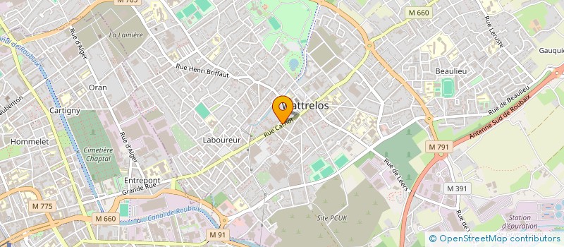 localisation de l'entreprise LE MONDE DE LA COIFFURE à WATTRELOS