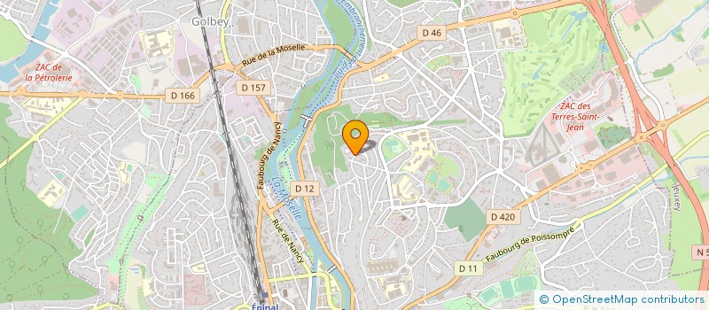 localisation de l'entreprise LE MONDE DE LA FIBRE à EPINAL