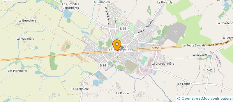 localisation de l'entreprise LE MONDE DE NATHALIE  TREIZE-SEPTIERS