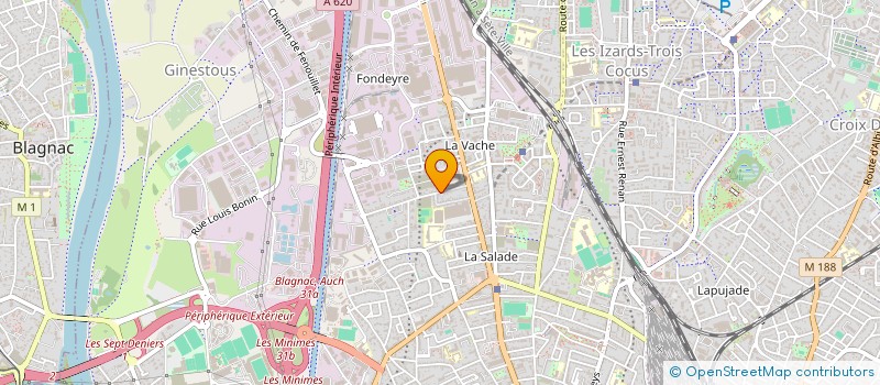 localisation de l'entreprise LE MONDE DES ARTISANS à TOULOUSE