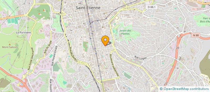 localisation de l'entreprise LE MONDE DES BOISSONS 42  SAINT-ETIENNE